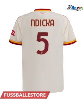 Günstige AS Roma Evan Ndicka #5 Auswärtstrikot 2026-27 Kurzarm